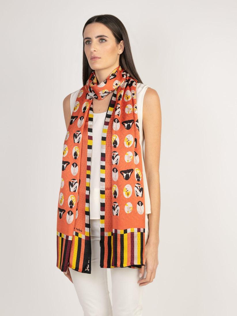 Sans Tabù Stola In Pura Seta Double Face “Il Desiderio”
