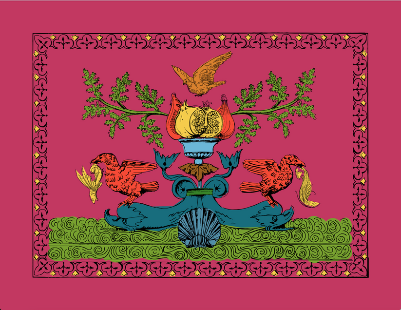 Sans Tabù Tovagliette Americane Magenta In Lino Grezzo & 2 Tovaglioli- Aristo Pop