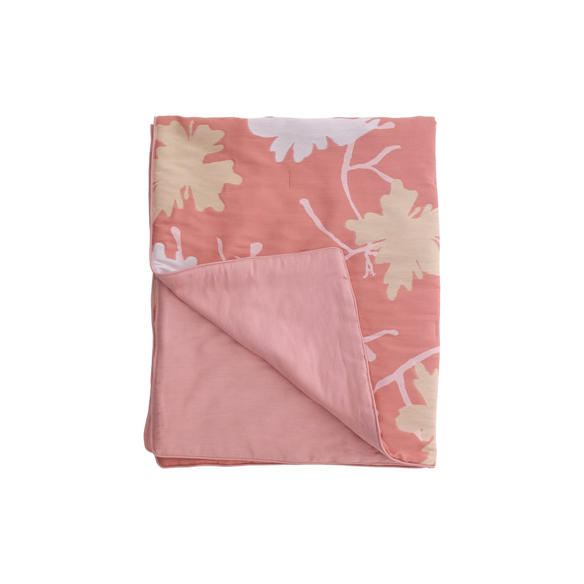 Sans Tabù Trapunta Copriletto Matrimoniale estivo a fiori in misto seta