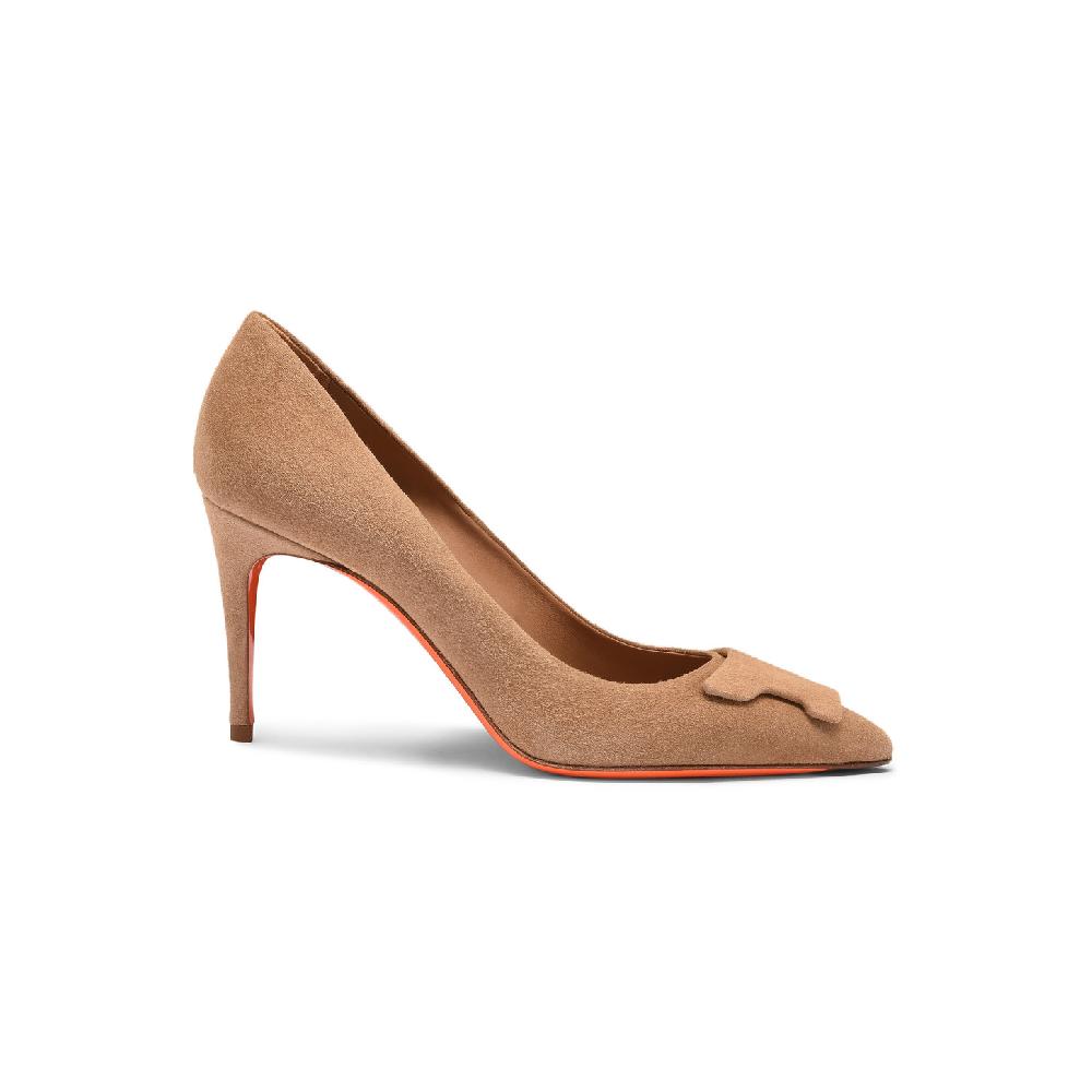 Santoni Décolletés tacco alto Santoni Sibille da donna in suede beige