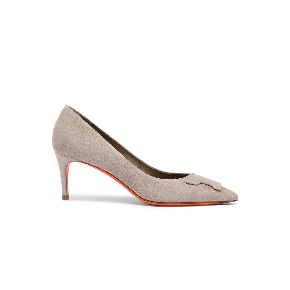 Santoni Décolletés tacco medio Santoni Sibille da donna in suede beige