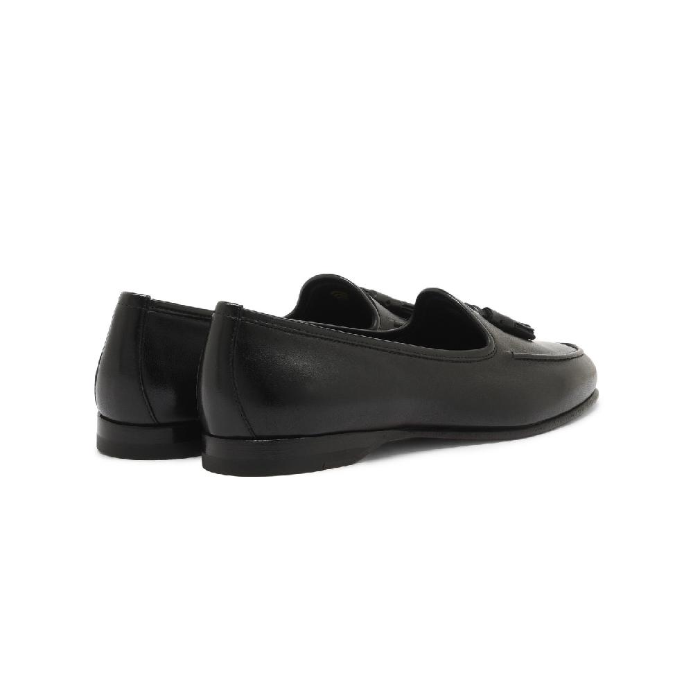 Santoni Mocassino Andrea Con Nappe Da Donna In Pelle Nera