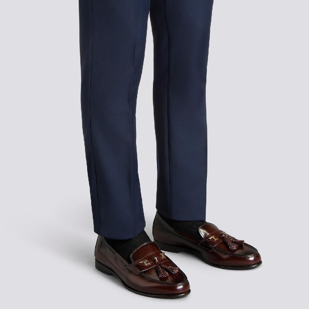 Santoni Mocassino Andrea Con Nappe Da Uomo In Pelle Bordeaux