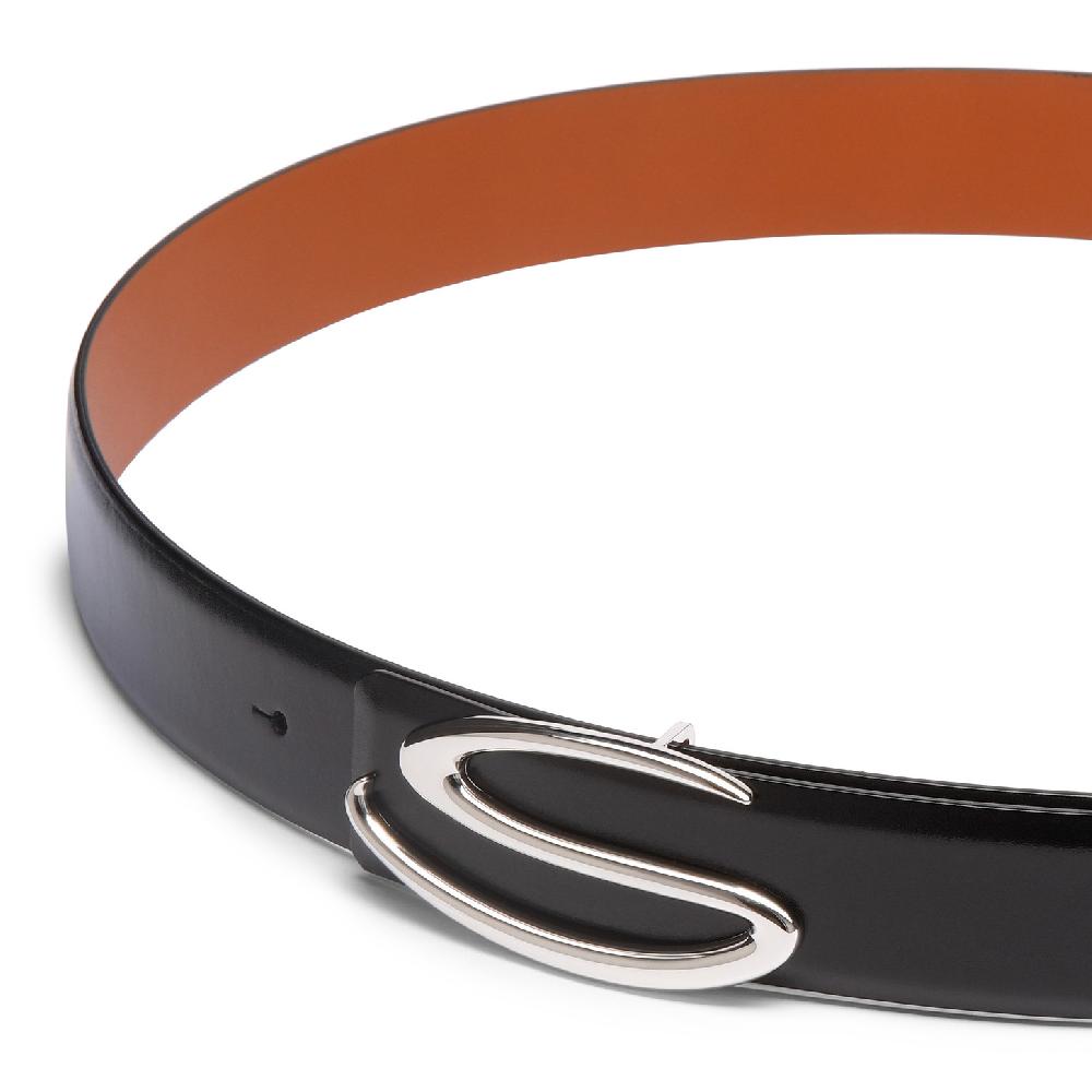 Santoni Asta Per Cintura In Pelle Blu