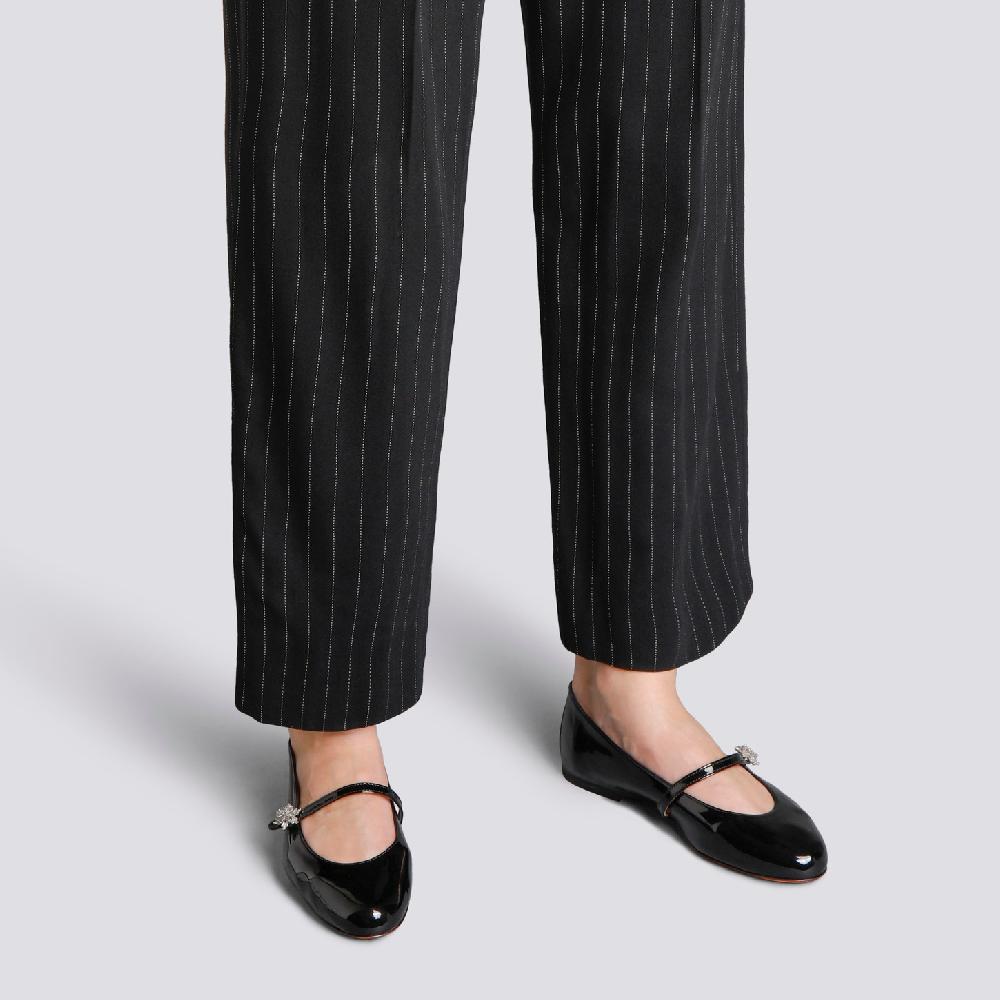 Santoni Ballerina Da Donna In Vernice Nera