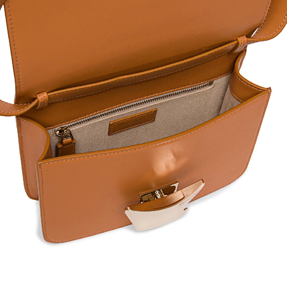 Santoni Borsa A Tracolla In Pelle Marrone