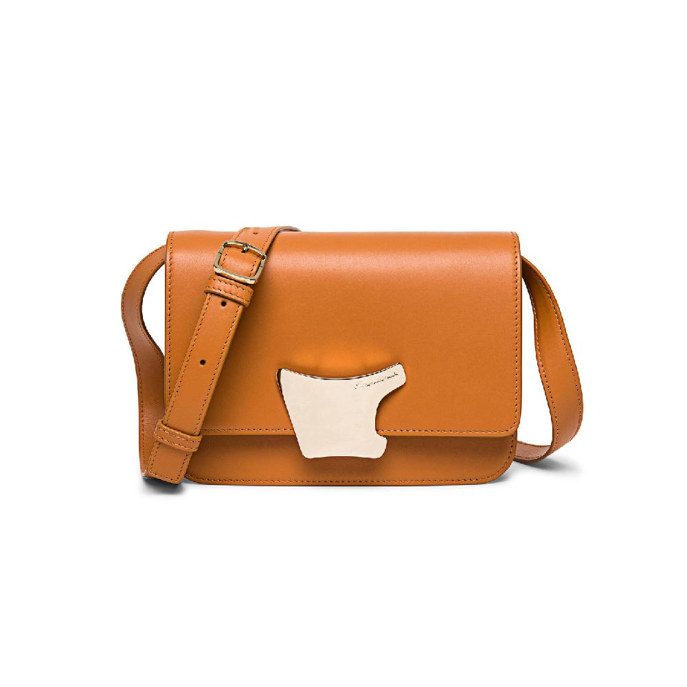 Santoni Borsa a tracolla in pelle marrone