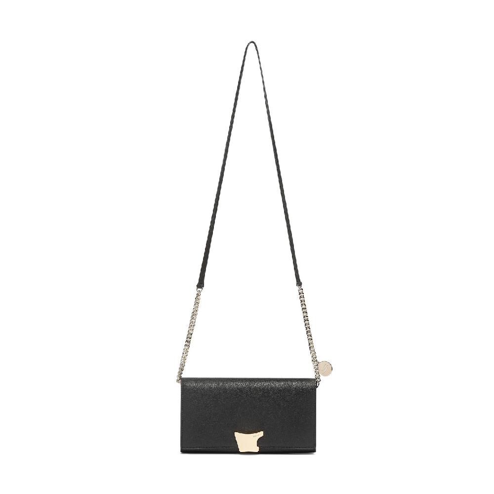 Santoni Borsa A Tracolla In Pelle Nera