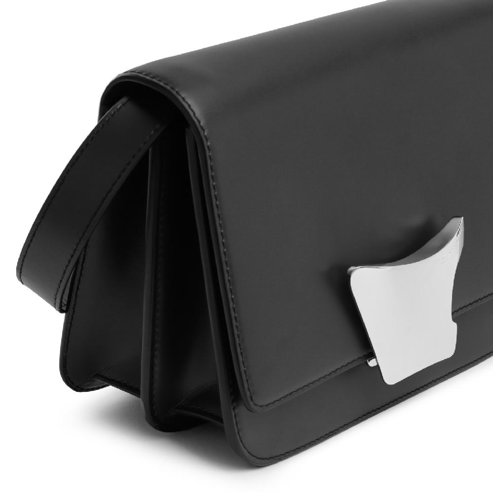 Santoni Borsa A Tracolla In Pelle Nera