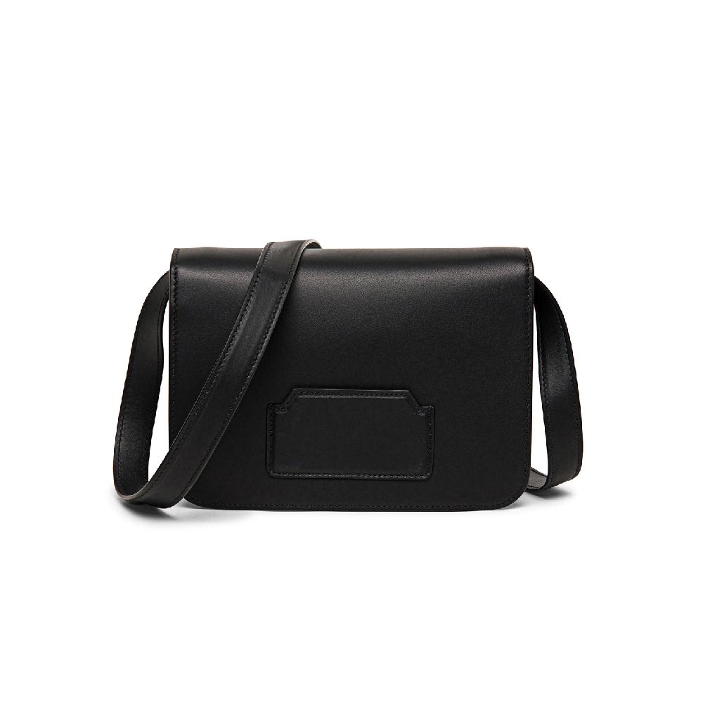 Santoni Borsa A Tracolla In Pelle Nera