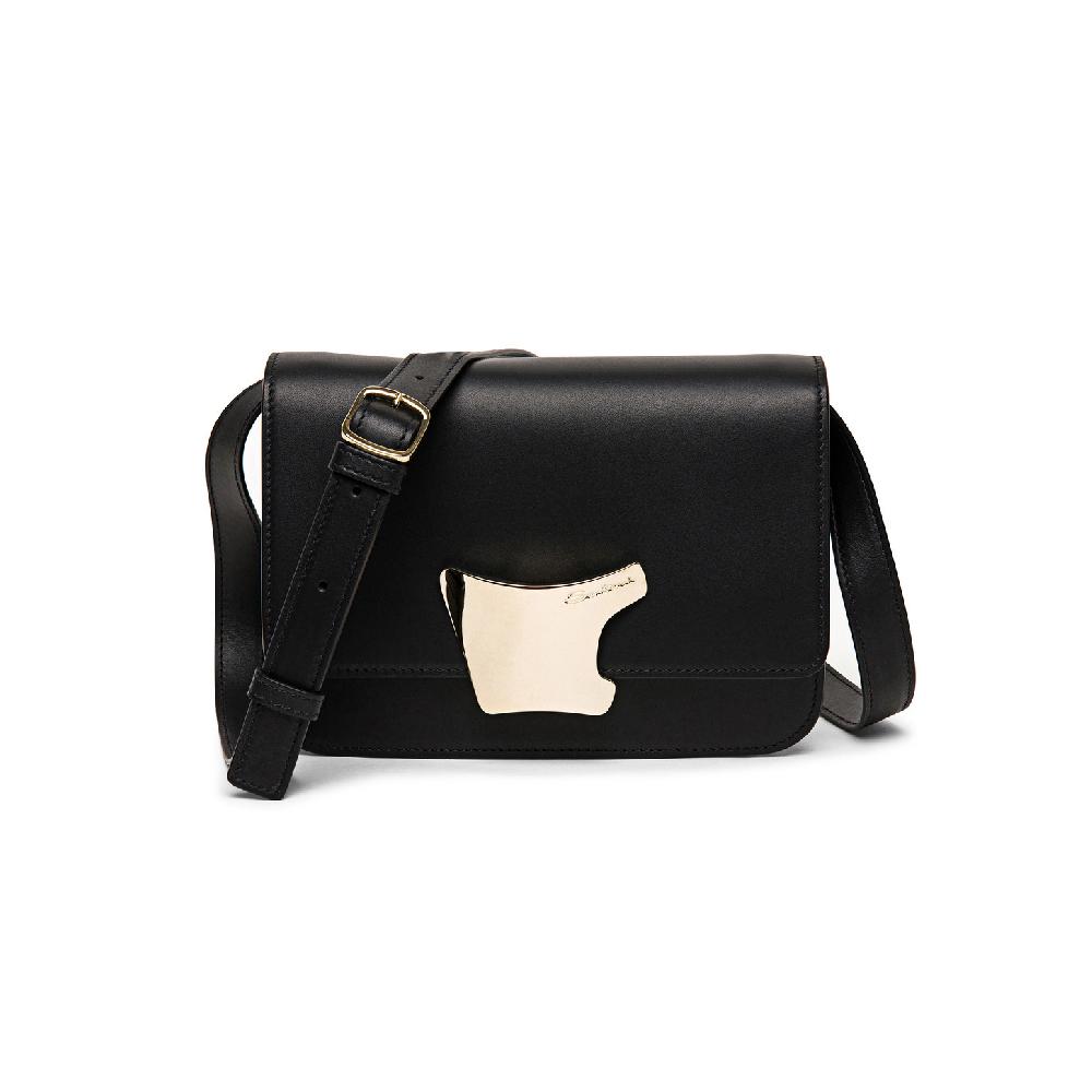 Santoni Borsa a tracolla in pelle nera