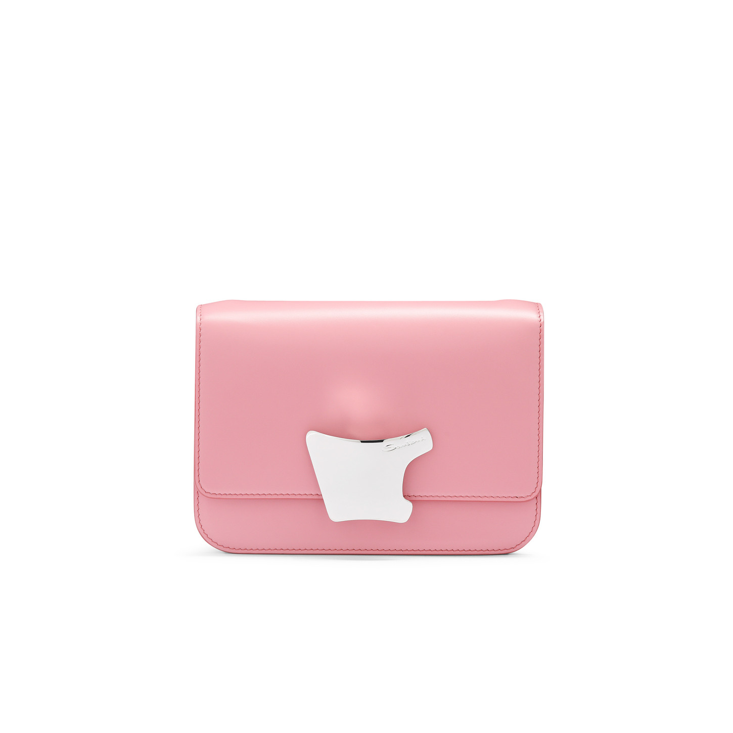 Santoni Borsa a tracolla in pelle rosa