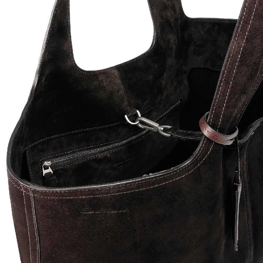 Santoni Borsa In Suede Testa Di Moro