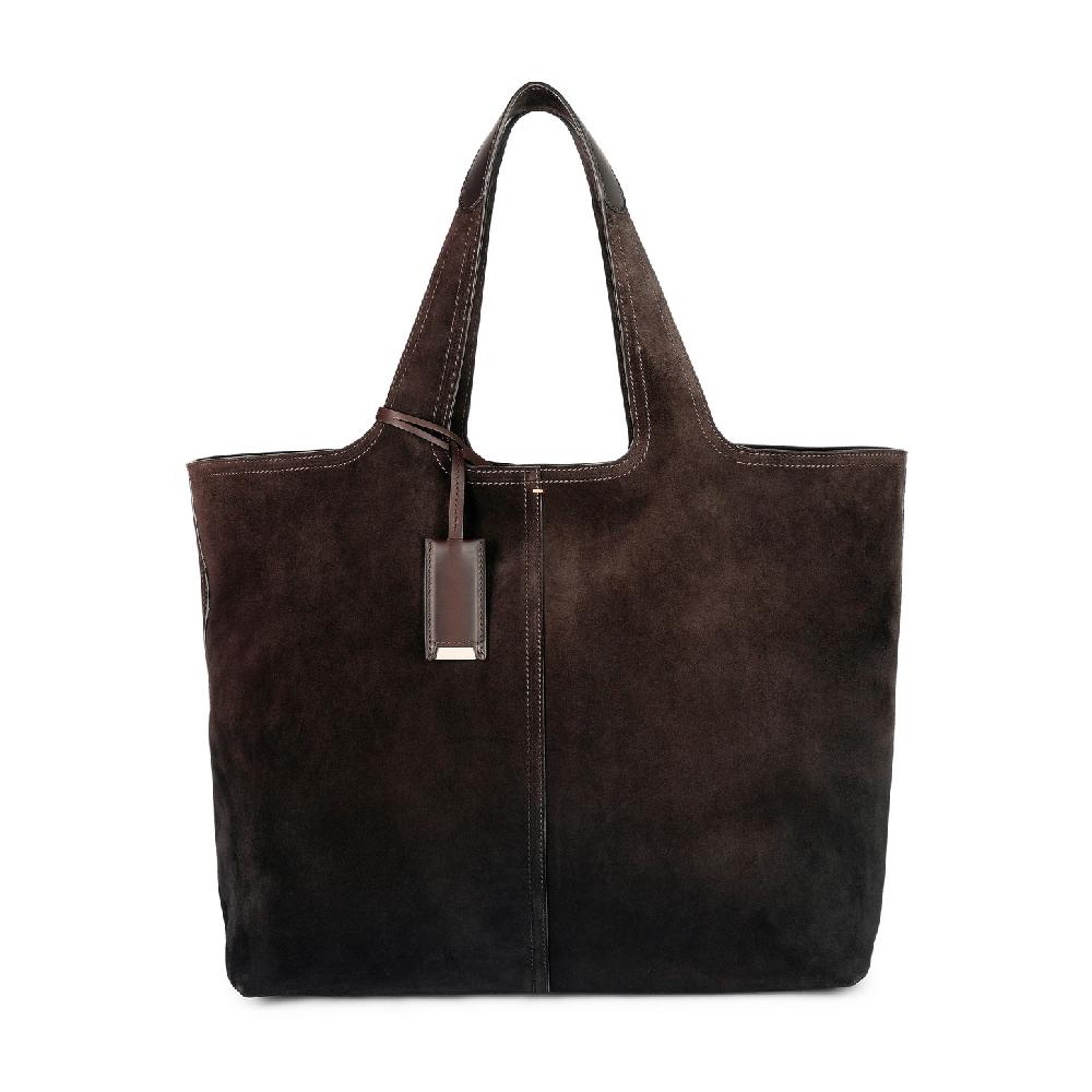 Santoni Borsa in suede testa di moro