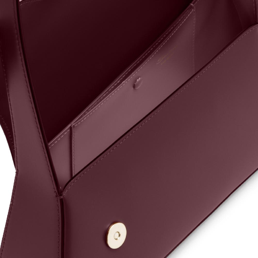 Santoni Borsa ThePluto In Pelle Bordeaux