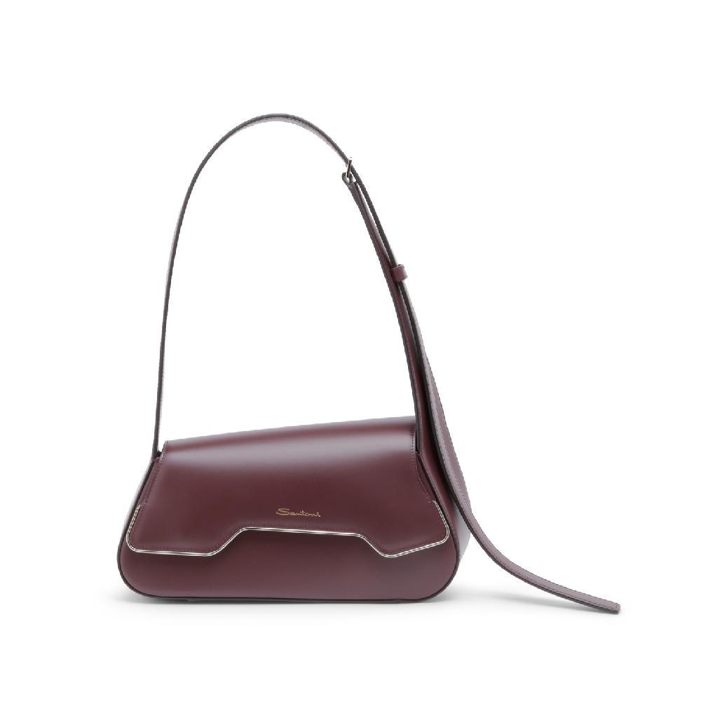 Santoni Borsa ThePluto in pelle bordeaux