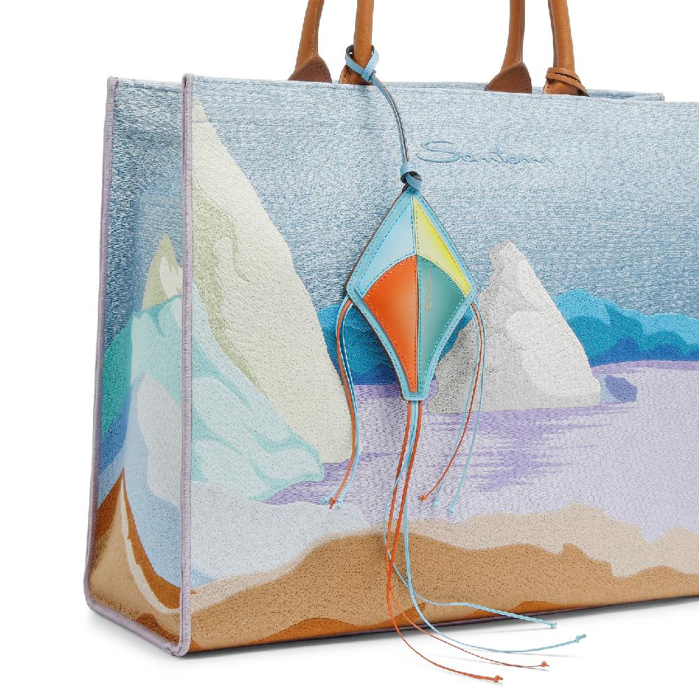 Santoni Charm Aquilone In Pelle Multicolore