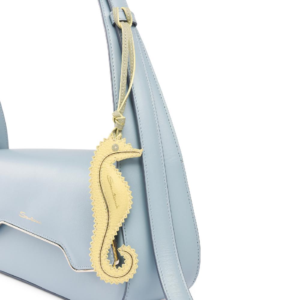 Santoni Charm Cavalluccio Marino In Pelle Gialla