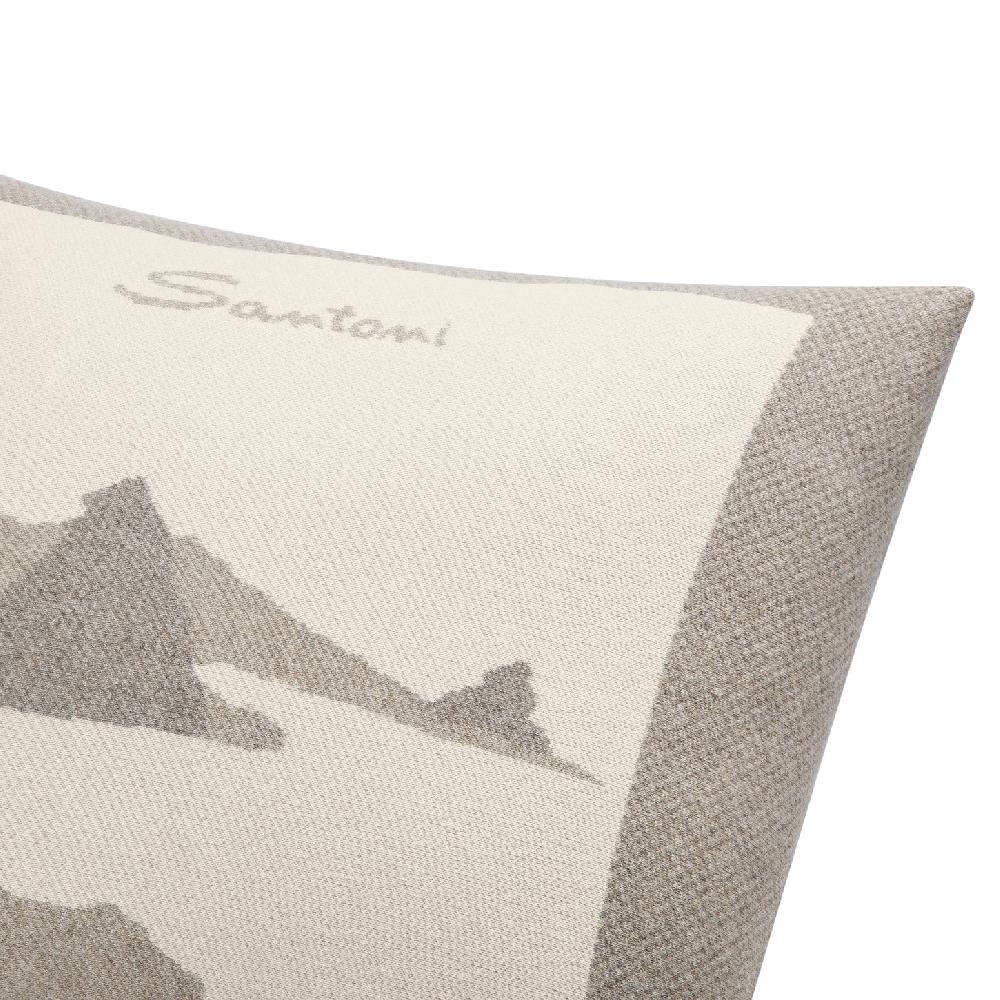 Santoni Cuscino In Tessuto Beige