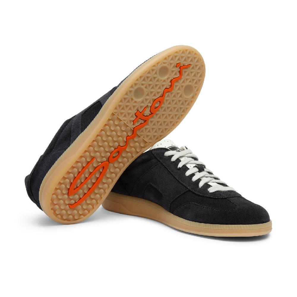 Santoni DBS Oly Sneaker Da Uomo In Suede Blu