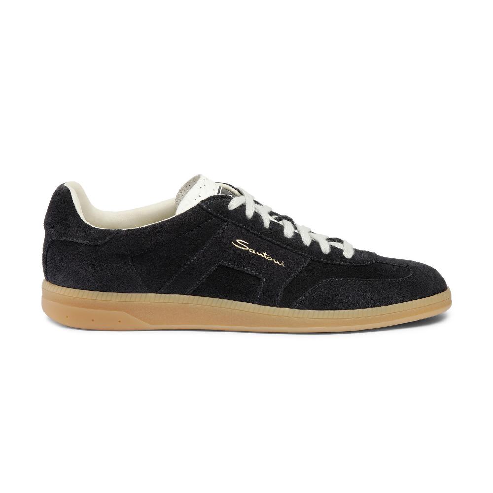 Santoni DBS Oly sneaker da uomo in suede blu
