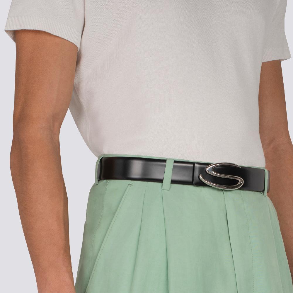 Santoni Fibbia "S" Per Cintura In Metallo Argento