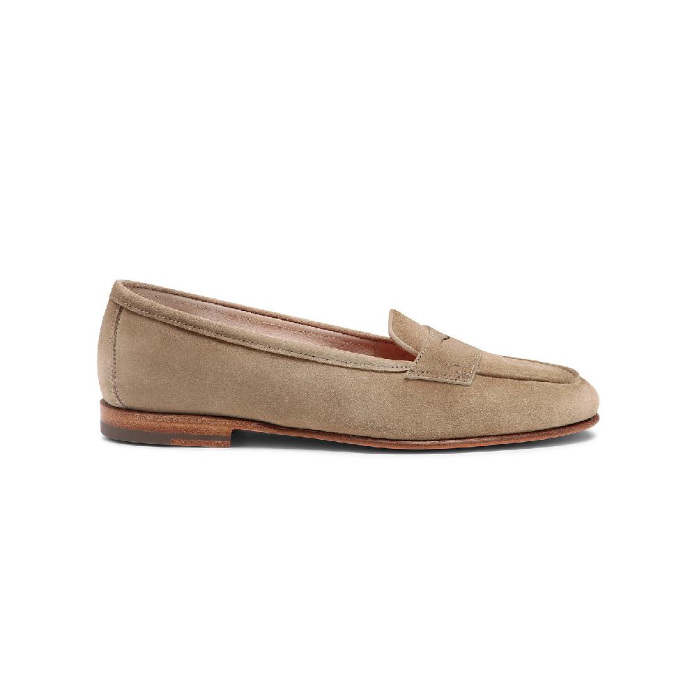 Santoni Mocassino Carla da donna in suede beige