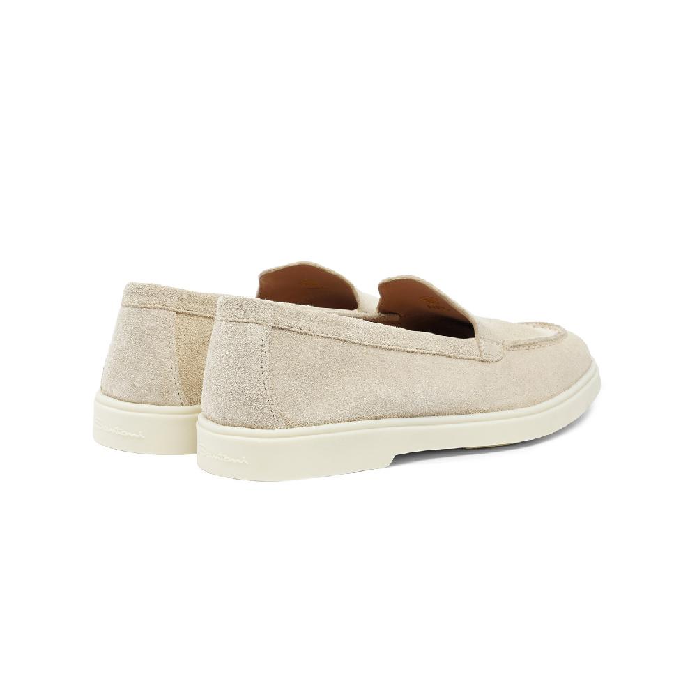 Santoni Mocassino Da Donna In Suede Rosa