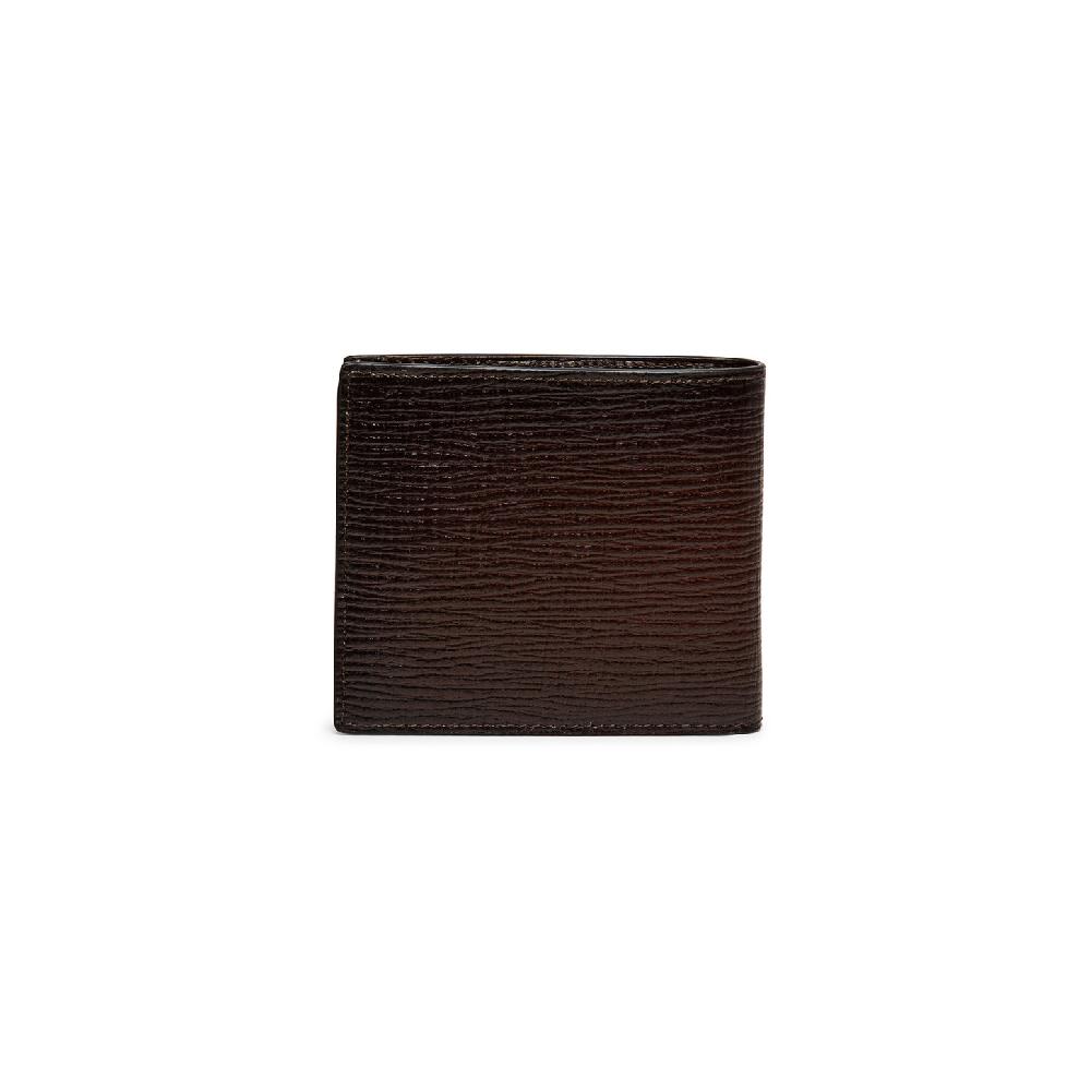 Santoni Portafoglio In Pelle Stampata Marrone