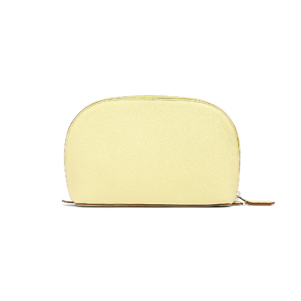 Santoni Pouch In Pelle Bottalata Gialla