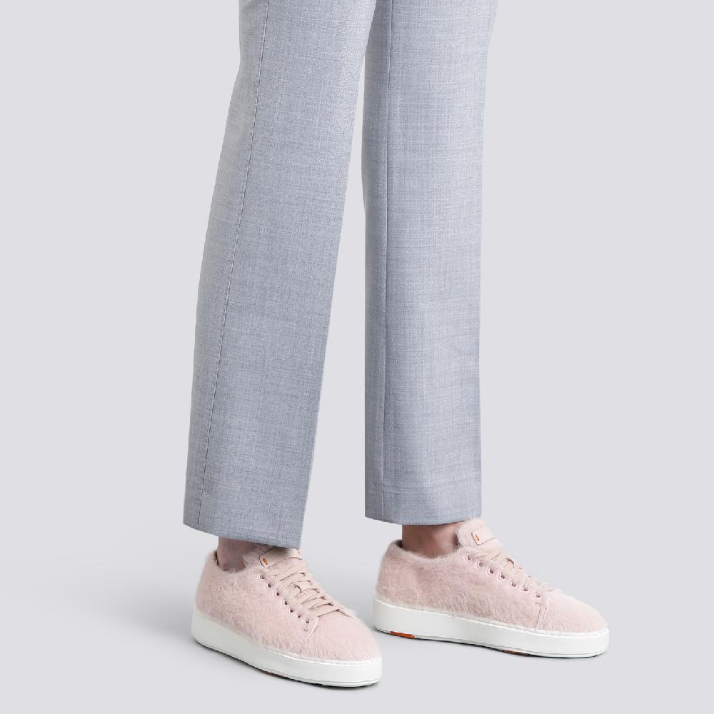 Santoni Sneaker Da Donna In Lana Rosa