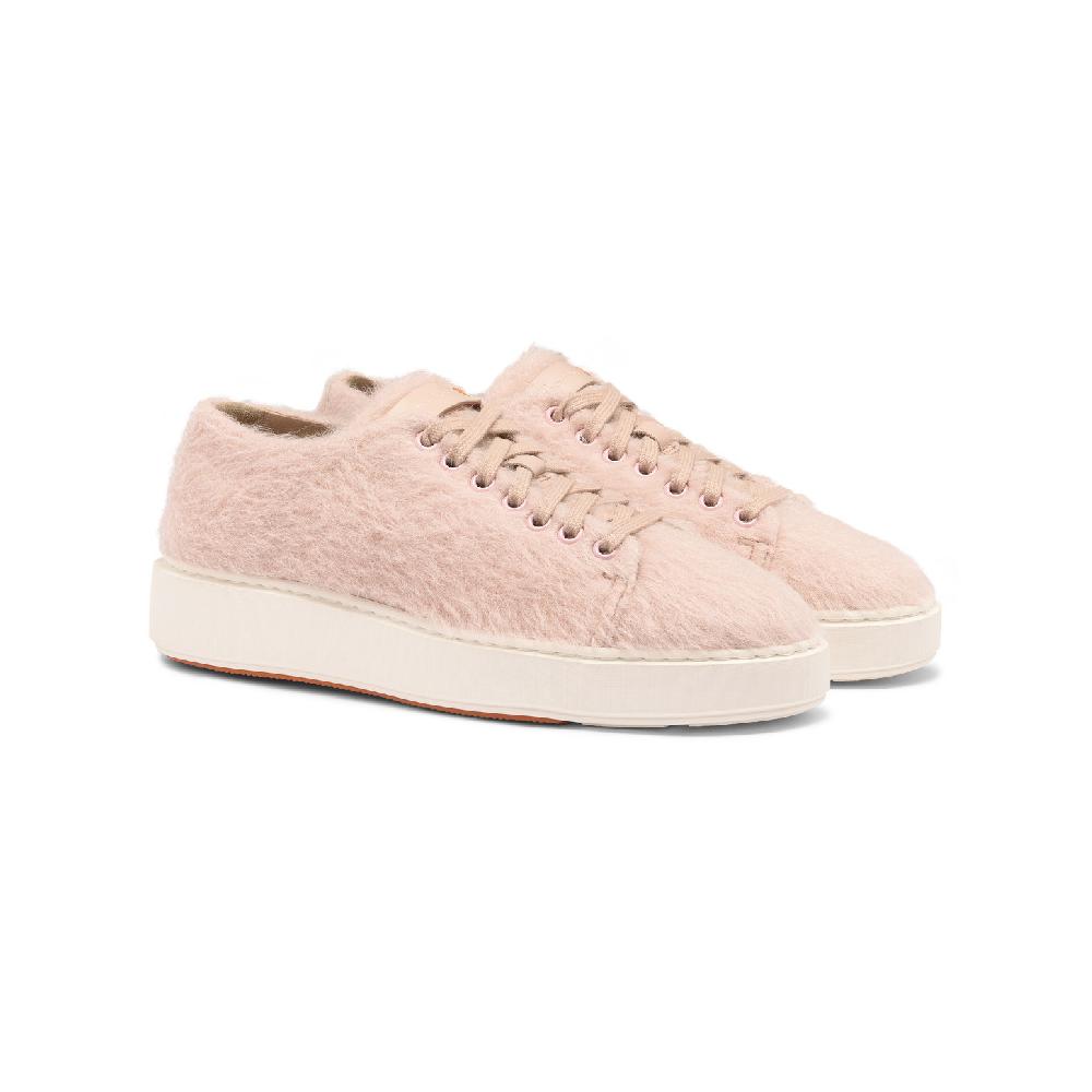 Santoni Sneaker Da Donna In Lana Rosa