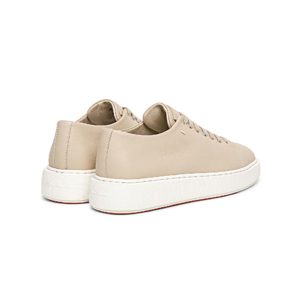 Santoni Sneaker Da Donna In Pelle Beige