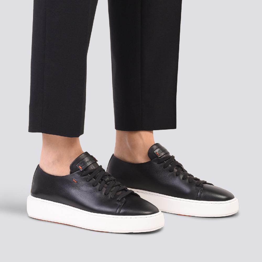 Santoni Sneaker Da Donna In Pelle Nera