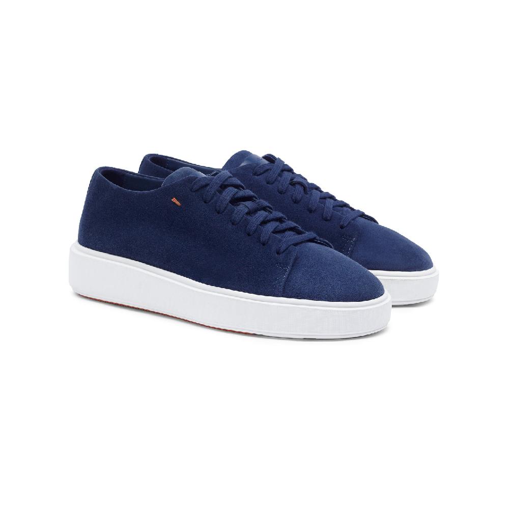Santoni Sneaker Da Donna In Suede Blu
