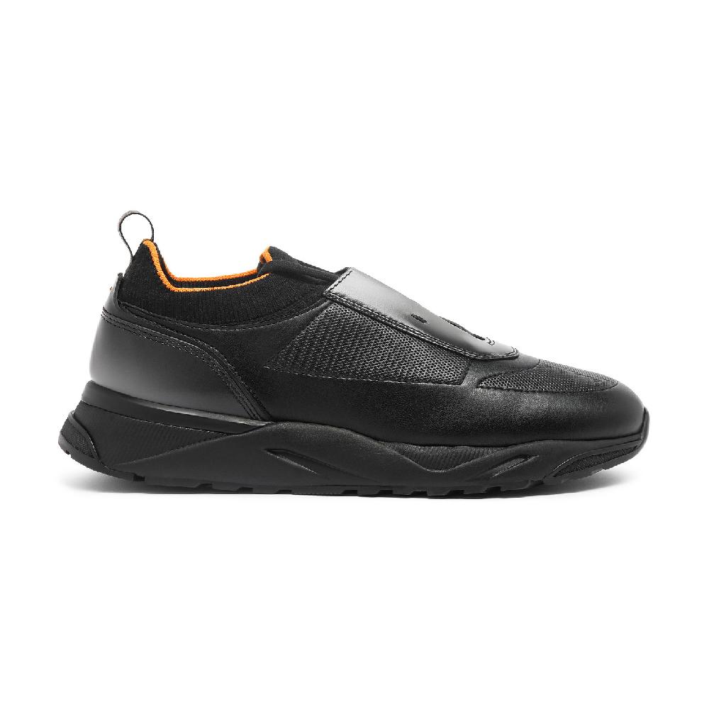 Santoni Sneaker da uomo in pelle nera