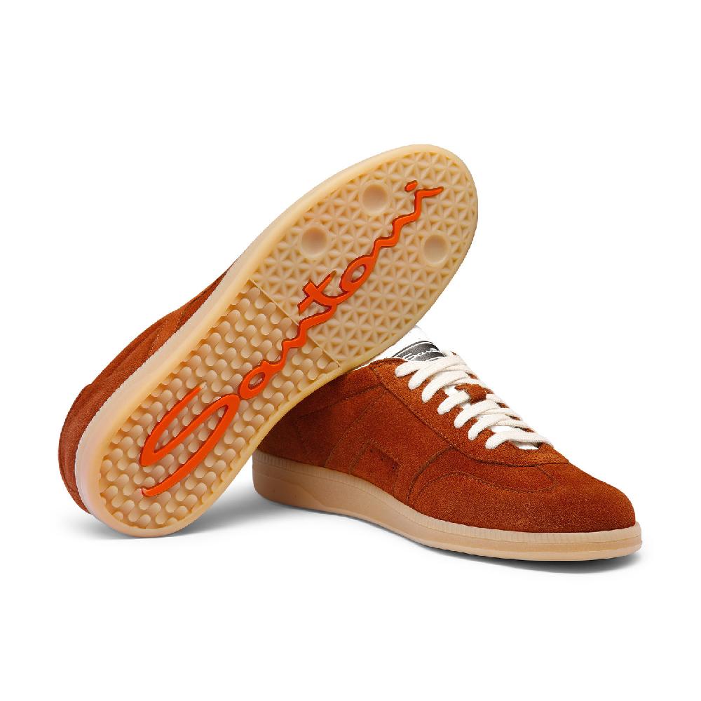 Santoni Sneaker DBS Oly Da Uomo In Suede Marrone