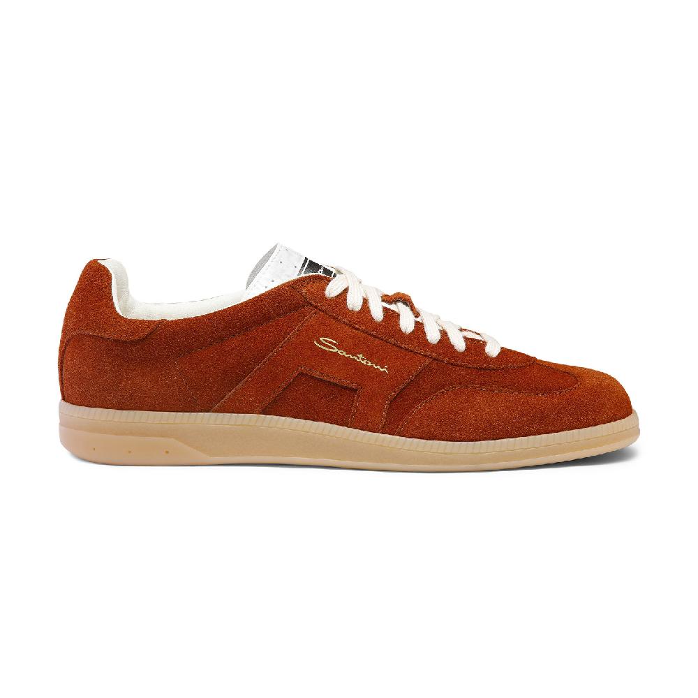 Santoni Sneaker DBS Oly da uomo in suede marrone