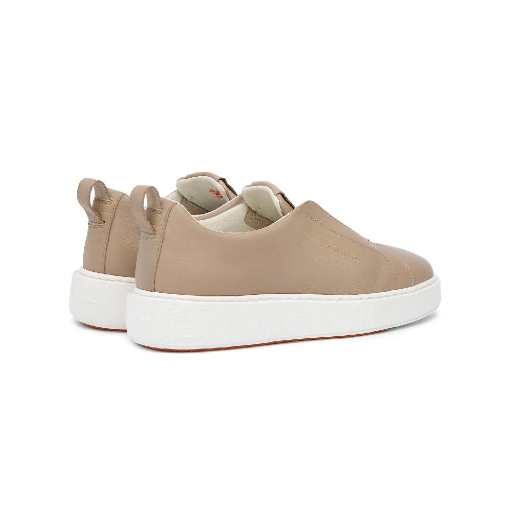 Santoni Sneaker Slip-on Da Donna In Pelle Rosa