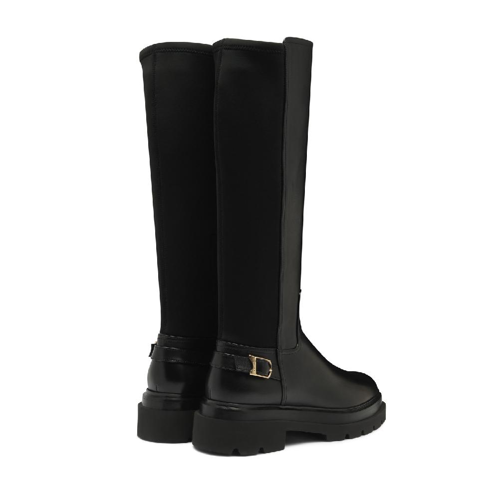 Santoni Stivale Da Donna In Pelle Nera