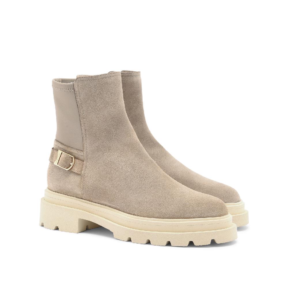 Santoni Stivaletto Da Donna In Suede Beige