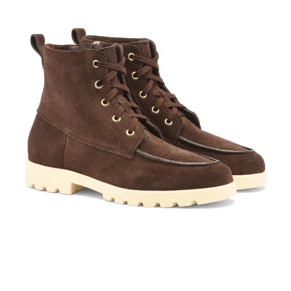 Santoni Stivaletto Da Donna In Suede Testa Di Moro