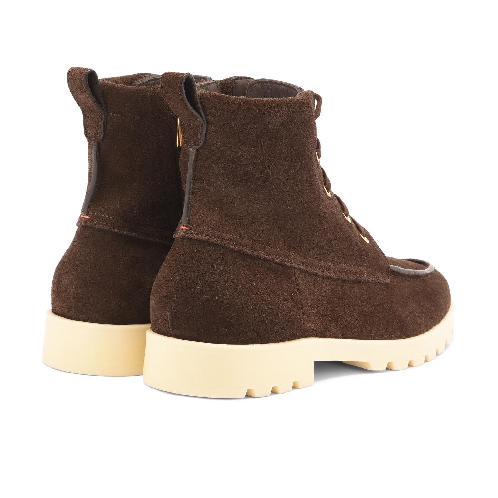 Santoni Stivaletto Da Donna In Suede Testa Di Moro