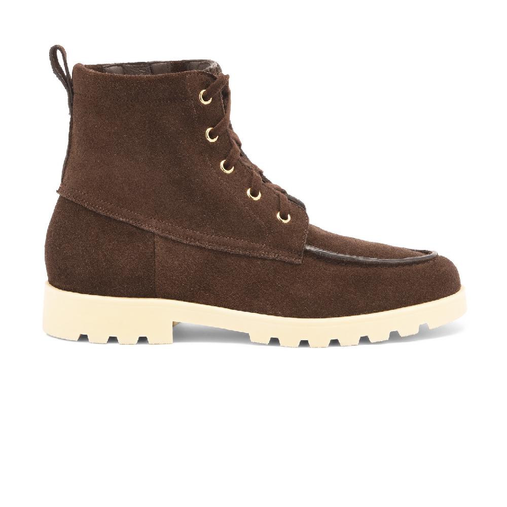 Santoni Stivaletto da donna in suede testa di moro