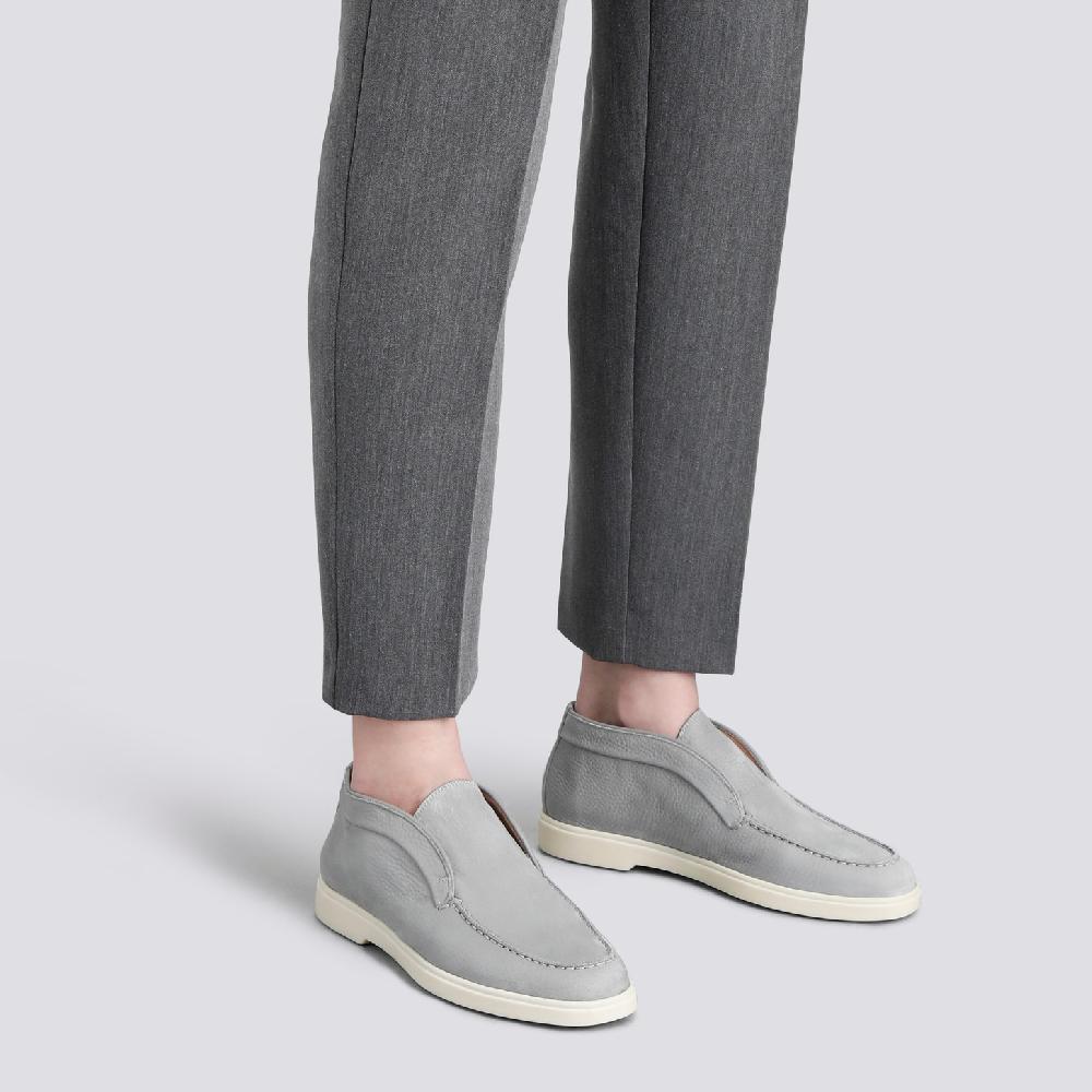 Santoni Stivaletto Desert Da Donna In Nabuk Grigio