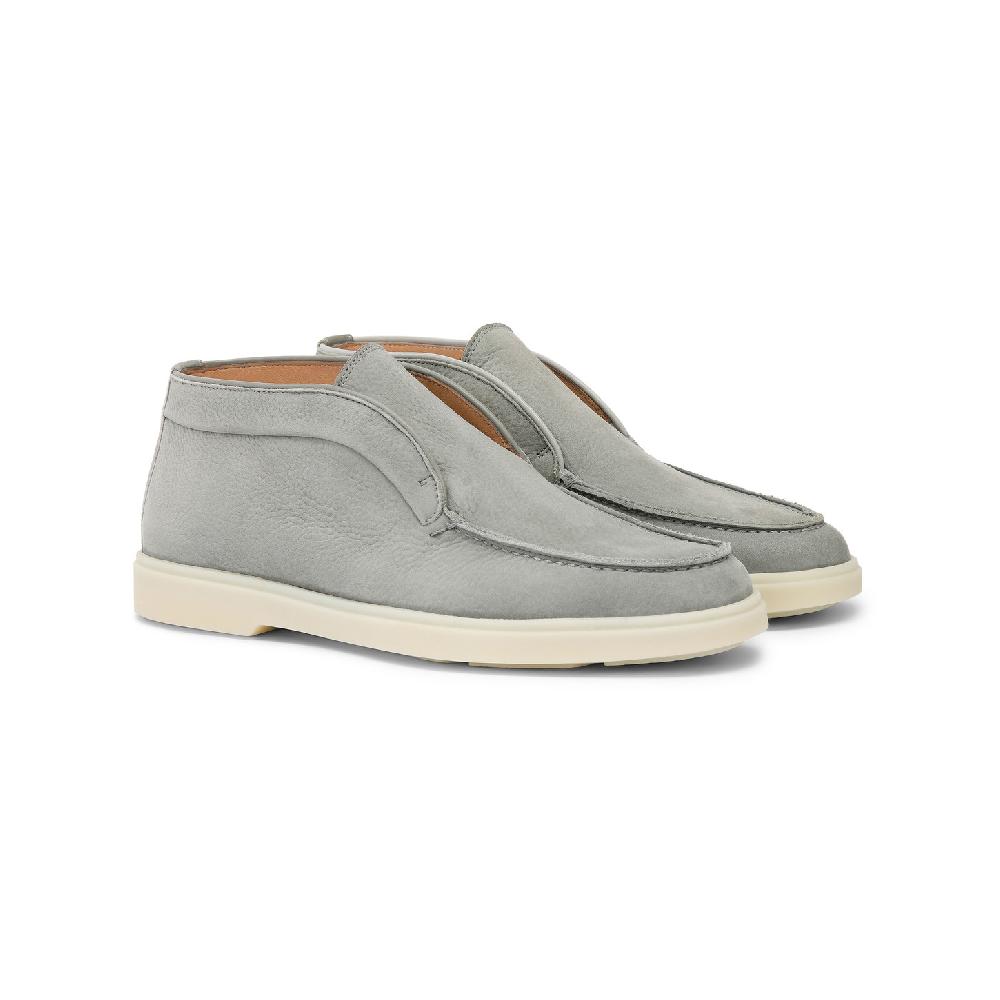 Santoni Stivaletto Desert Da Donna In Nabuk Grigio