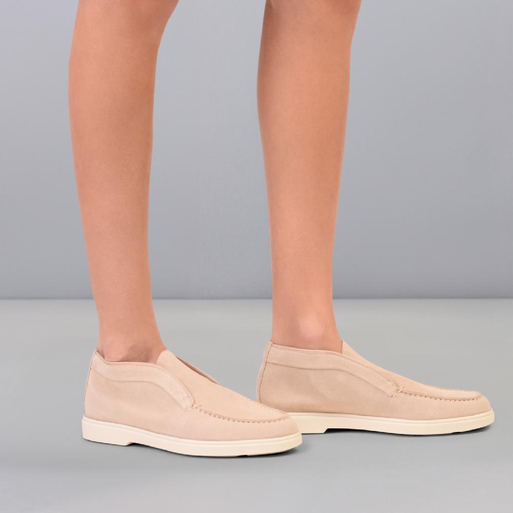 Santoni Stivaletto Desert Da Donna In Suede Rosa