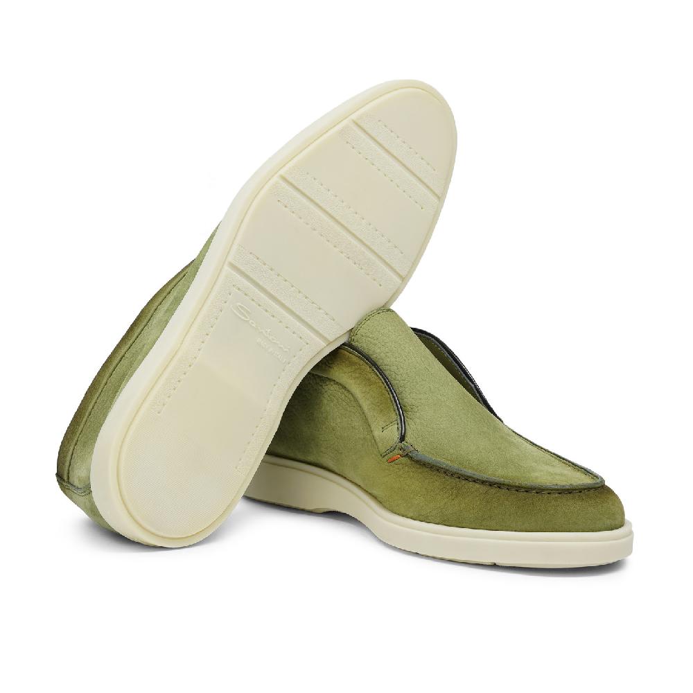 Santoni Stivaletto Desert Da Uomo In Nabuk Verde