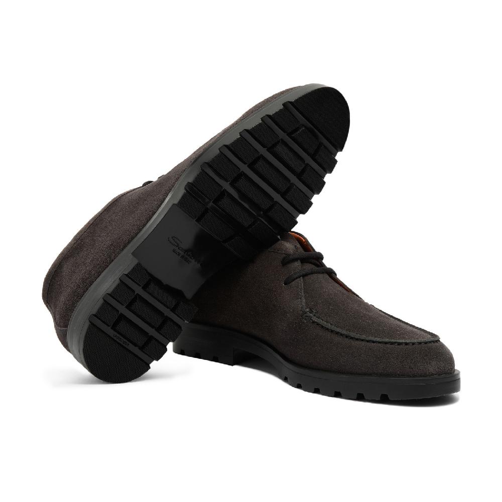 Santoni Stivaletto Desert Da Uomo In Suede Grigio