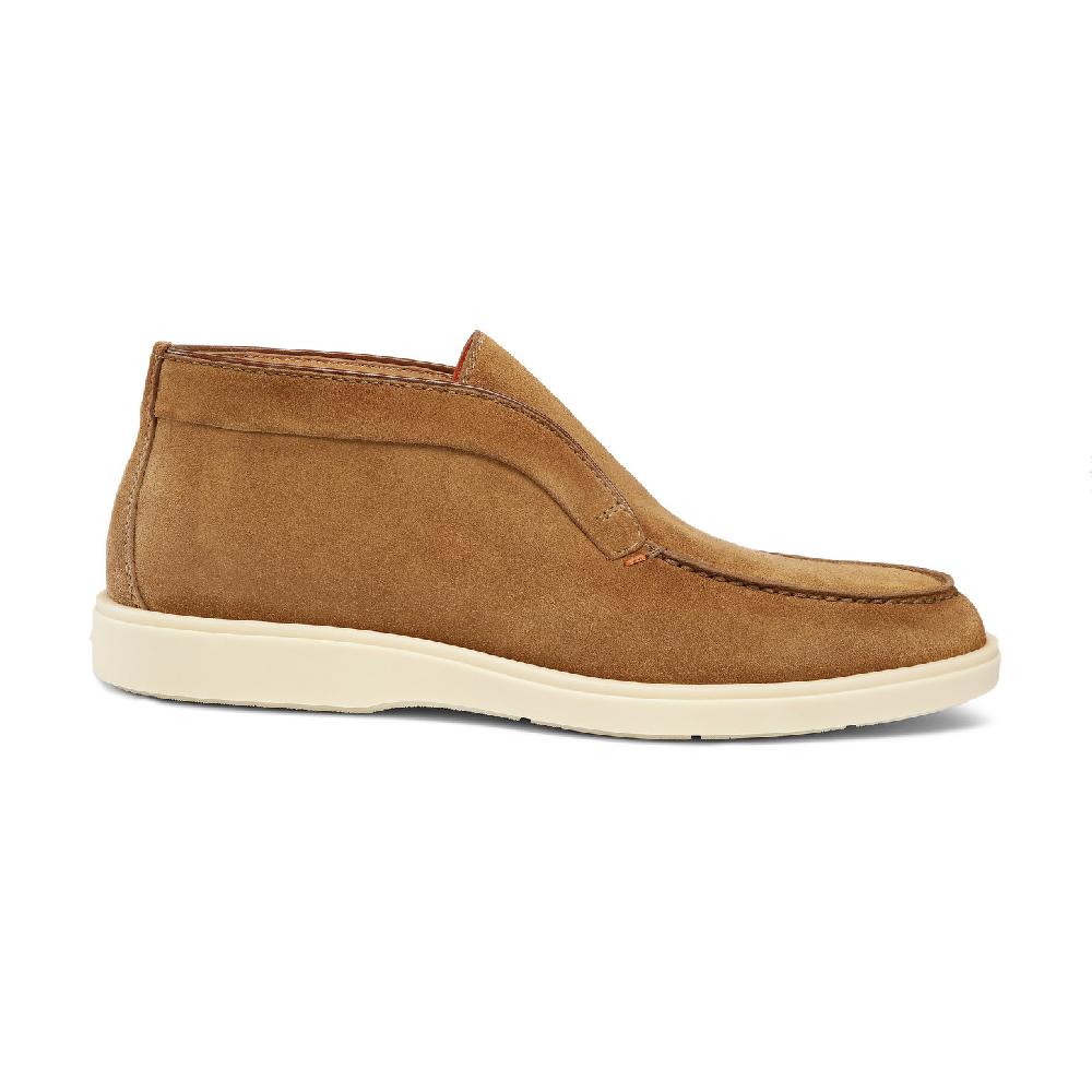 Santoni Stivaletto desert da uomo in suede marrone